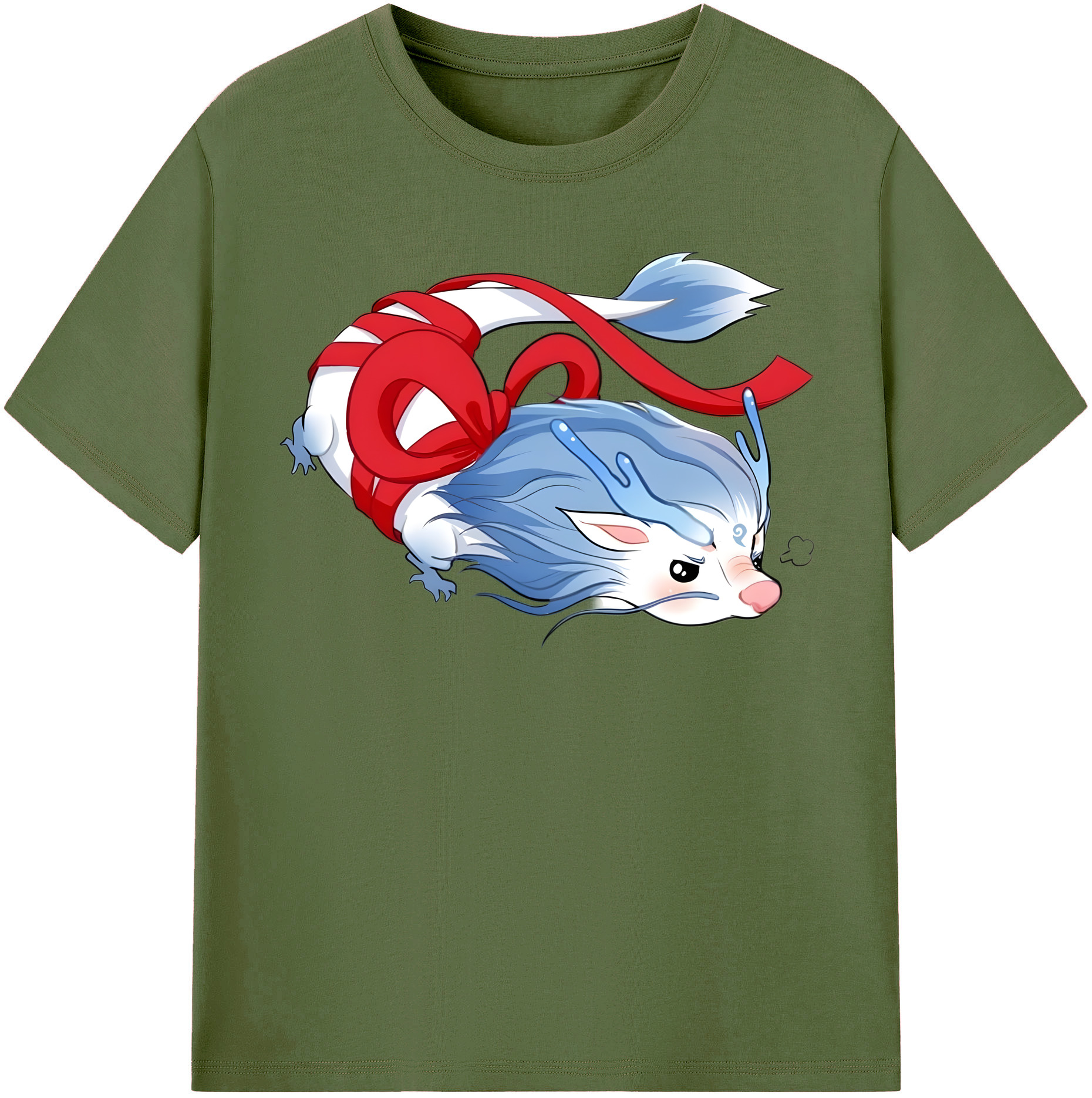 （画像用） Ne Zha 2 ナタ 魔童の大暴れ 綿100％半袖Tシャツ（フロントプリント）